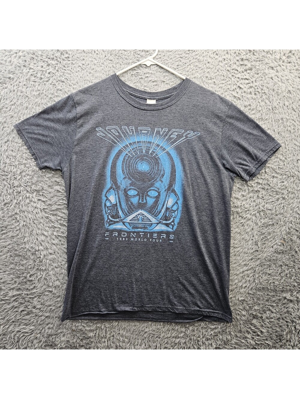 Journey Band T Shirt Frontiers 1983 tour 2018 Men Large Softstyle Gildan *Hem